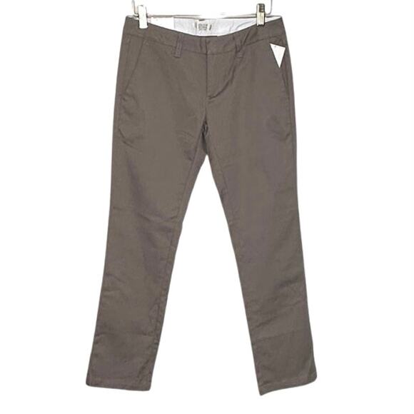 NWT Volcom Slim Straight Ankle Fit Frochickie pant size 0x27 khaki - Picture 1 of 7